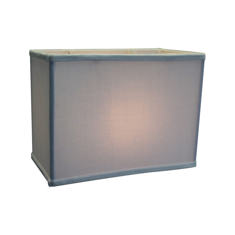 Premium White Linen 12" Rectangular Drum Lamp Shade