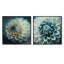 Fleurs de dahlia bleues et blanches - ensemble de 2 carrés de dahlia floral-2097748020-2097748027