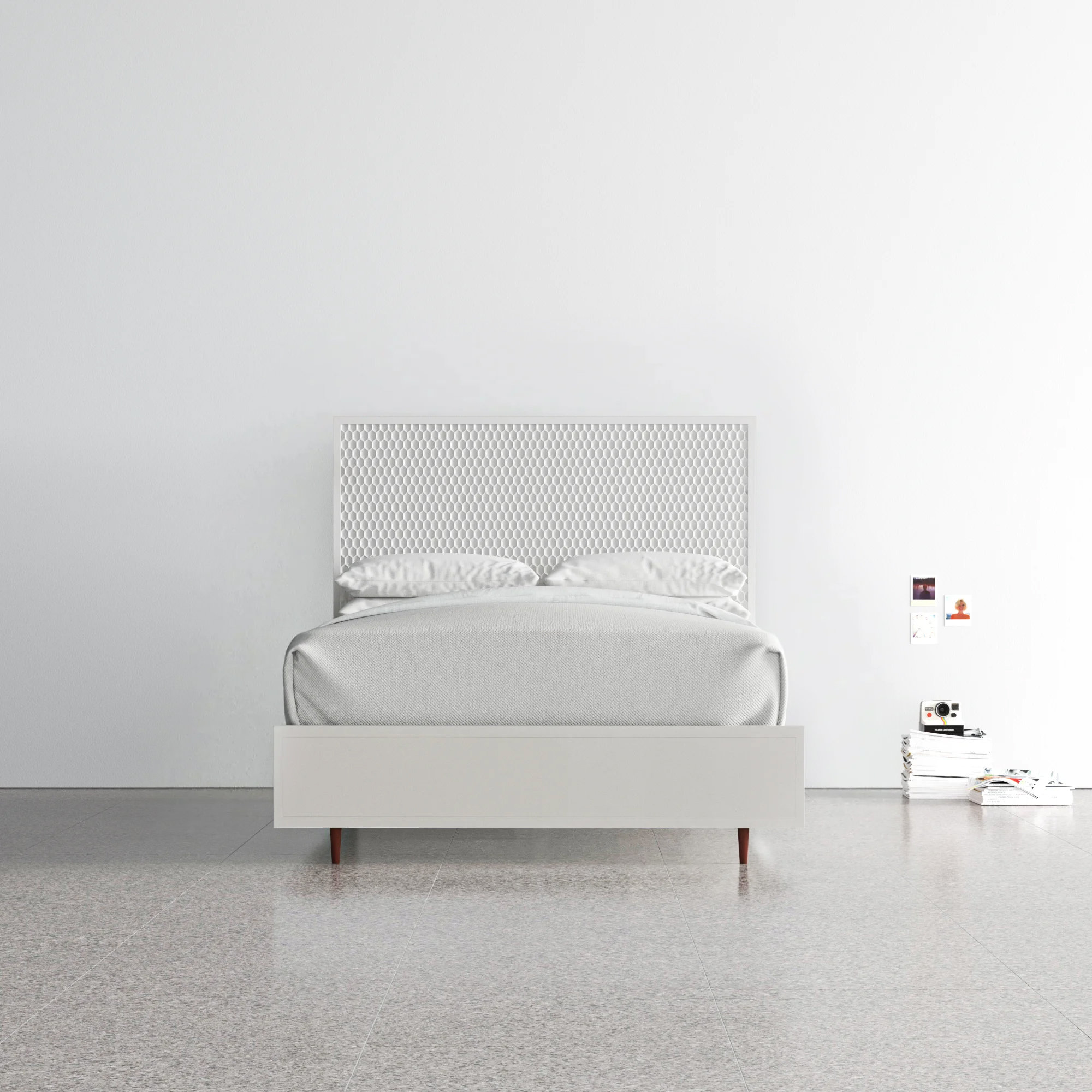 Capra Solid Wood Bed, Queen