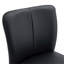 Ensemble de chaises de bar modernes en polyuréthane noir - deux pièces, le dossier a une conception verticale et lisse. Convient pour un placement dans les bars, les salons et autres espaces. Plusieurs couleurs disponibles.-1474078676-1474078675