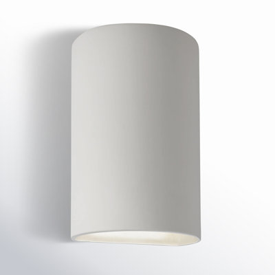 Nomad Single Light Cylinder Outdoor Ceramic Wall Light