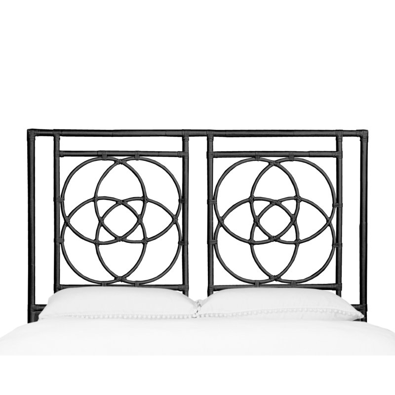 Emilia Open-Frame Headboard, Queen, Black