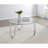 Dutton Chrome Round Glass Top Coffee Table
