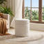 43cm Wide Cylinder Striped Standard Ottoman