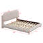 Lit plateforme en tissu d'ameublement Teddy-415501208-415501215