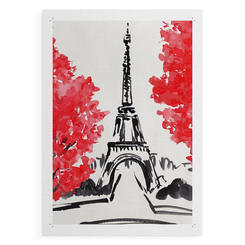 Day in Paris I - Impression sur toile seulement - NON-CADRE, H 36 po x l 24 po