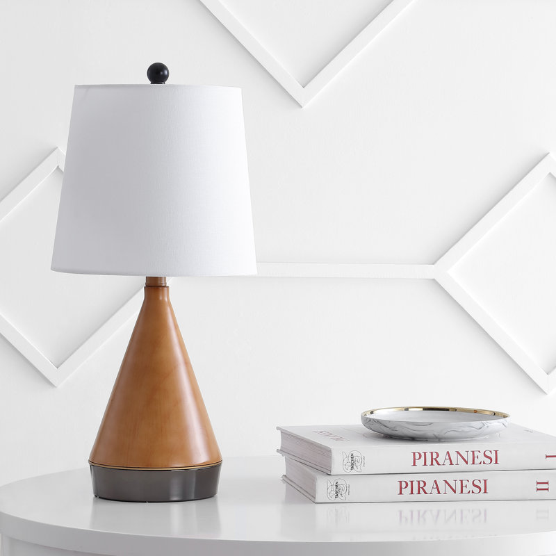 Lampe de table 21 po Jellison, Brun clair/noir