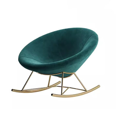 Chaise berçante en métal Nordic