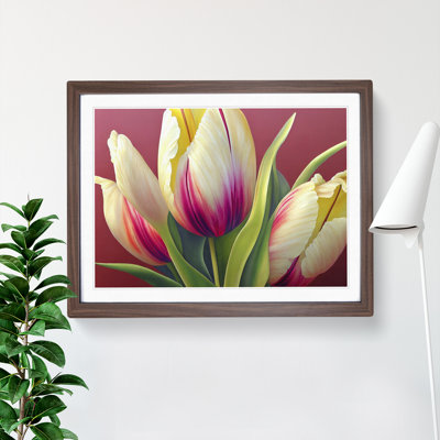 Dazzling Tulip Flowers - Single Picture Frame Print