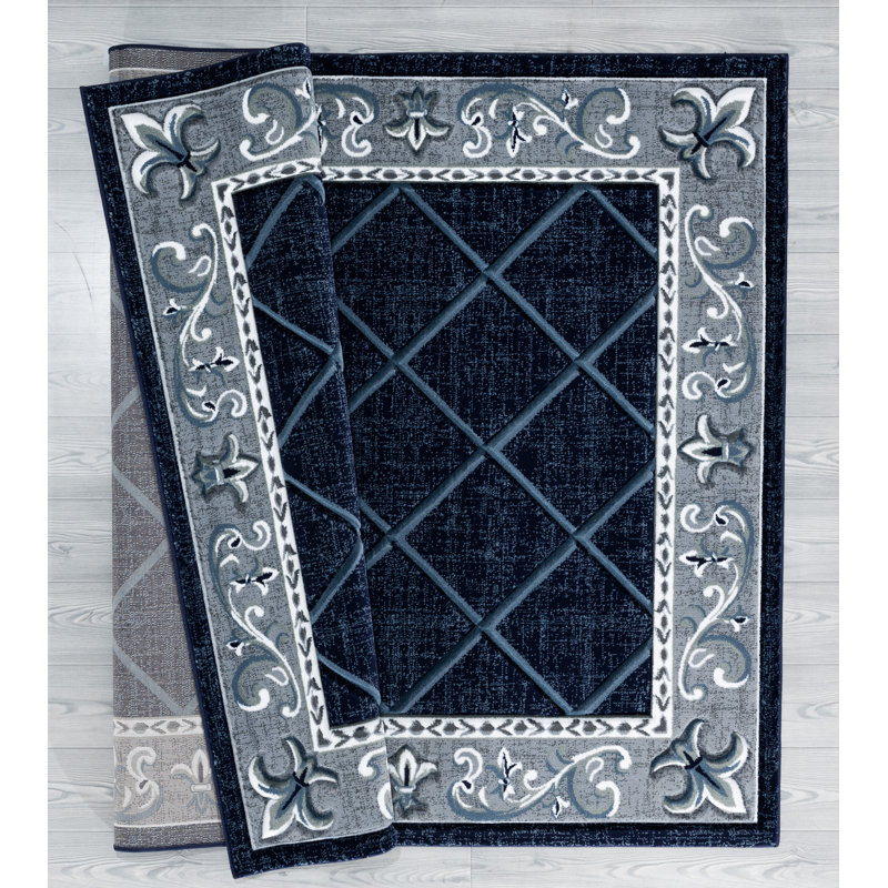 Tapis bleu Godsey, Rectangle 1 pi 10 po x 2 pi 8 po