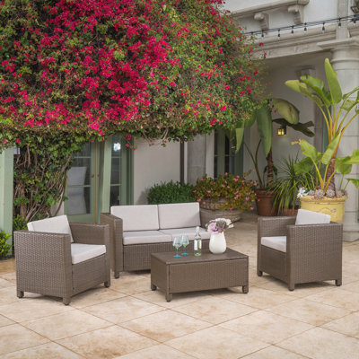 4 Pieces Outdoor Patio Furniture Set
