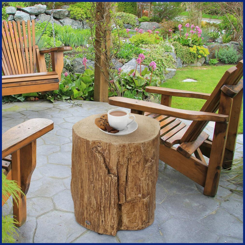 Table basse en bois à grain d'arbre HOMcom Multi-usage