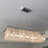 Kearan 5 - Light Kitchen Island Dimmable Rectangle Chandelier with Crystal Accents