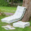 Blue Stripe Bench Pad Cushion