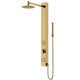Gardenia 39" H X 4" W 2-Jet Shower System with Hand Wand - Requires existing shower head connection