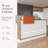 Modern Dual Reception Desk With LED Ambient Lighting - White & Oak Veneer With Warm Wood Accents-2014940500