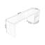 Bureau rectangulaire en bois massif Burlywood-109598541