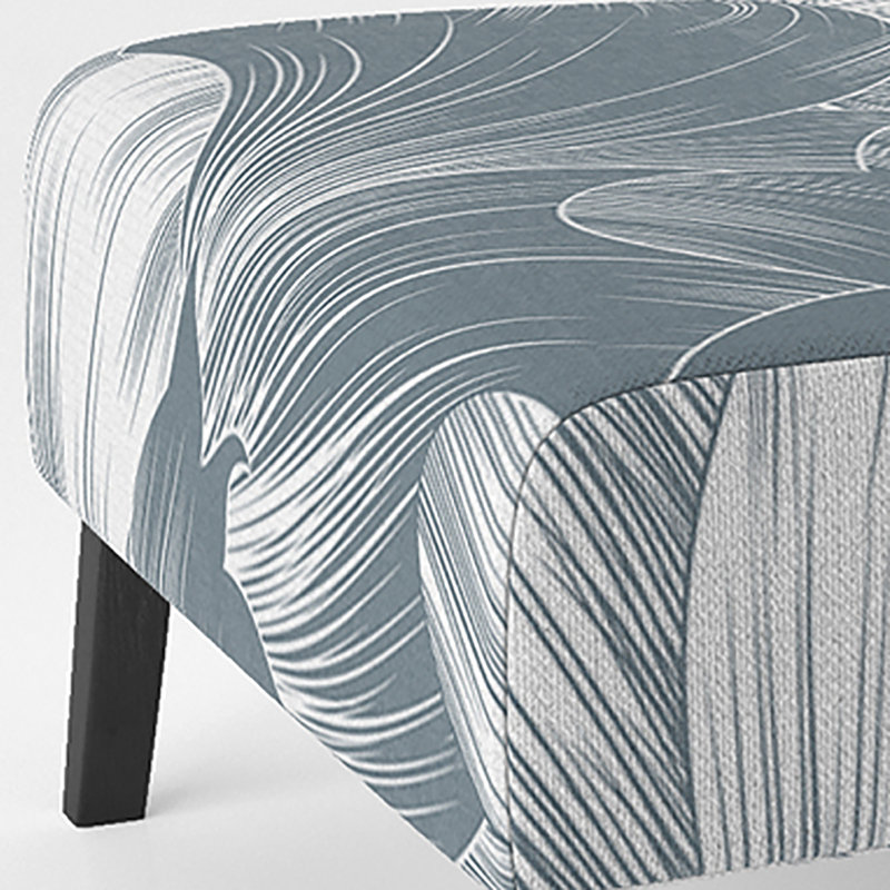 Fauteuil de chambre moderne rembourré en velours Brechta Vibrant Curve Design II, Vert / gris / blanc