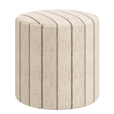 Epaulette Upholstered Ottoman