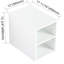 Meuble-lavabo moderne de 107 cm avec lavabo en résine et tiroir latéral - Étagère fonctionnelle en option
