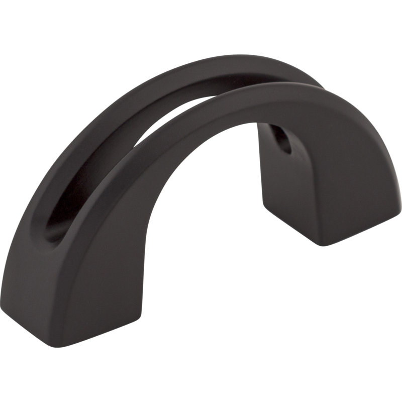 Tango U 1 1/4" Center to Center Finger pull, Black