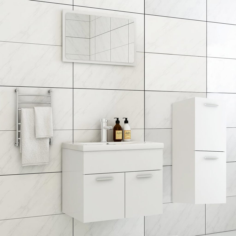 Gelin Bathroom Furniture Suite, White