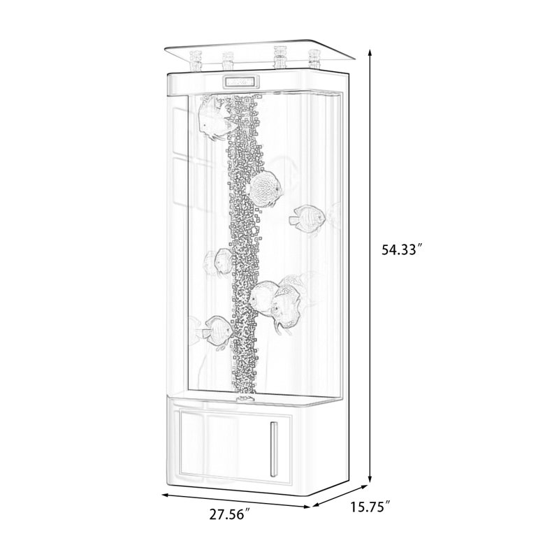 Aquarium 60-66 gallons, 27.56, White