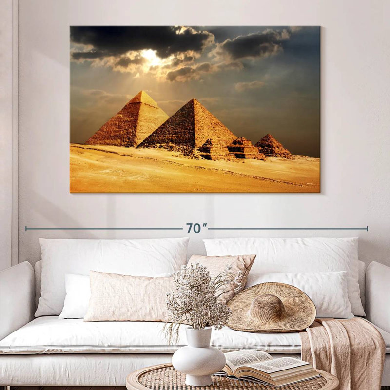 Adella Giza Pyramids, 34" H x 51" W