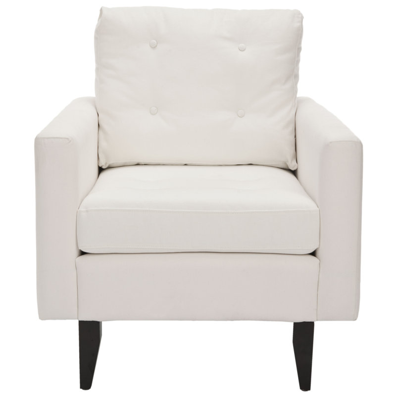 Faux Leather Armchair, White