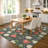 Machine Washable Indoor/Outdoor Chantille ACN2864 Flowers and Strawberries Rug-586147195-586147075