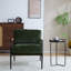 Fauteuil avec coussins moelleux, structure en métal stable et bois naturel pour une utilisation à domicile de 26,85 po, salon, chambre à coucher, bureau