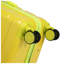 Ensemble de 3 valises rigides en polycarbonate avec roulettes - 20 po, 24 po, 28 po (vert et jaune)