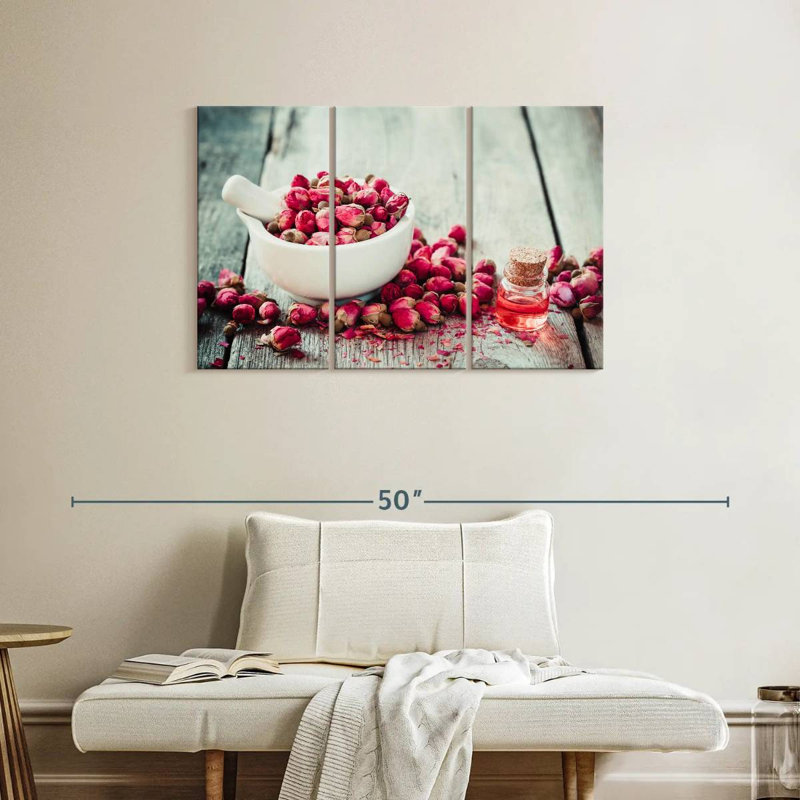 Huile de rose Harnek, H 24 po x l 38 po