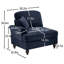 Canapé modulaire convertible avec jupe à volants détachable et repose-pieds-906336102