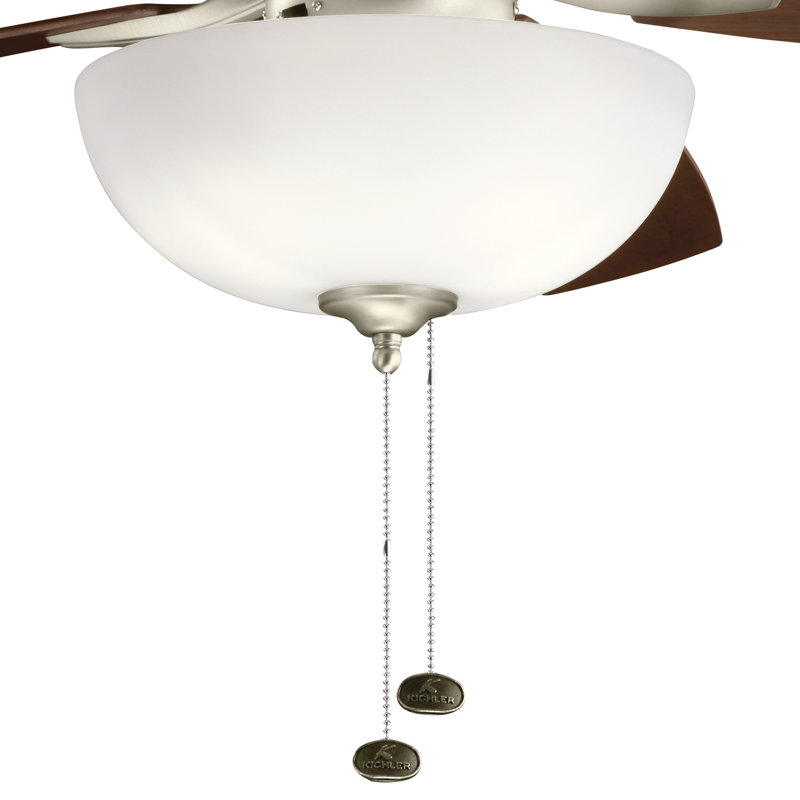 52'' Ceiling Fan with Light Kit, Brushed Nickel