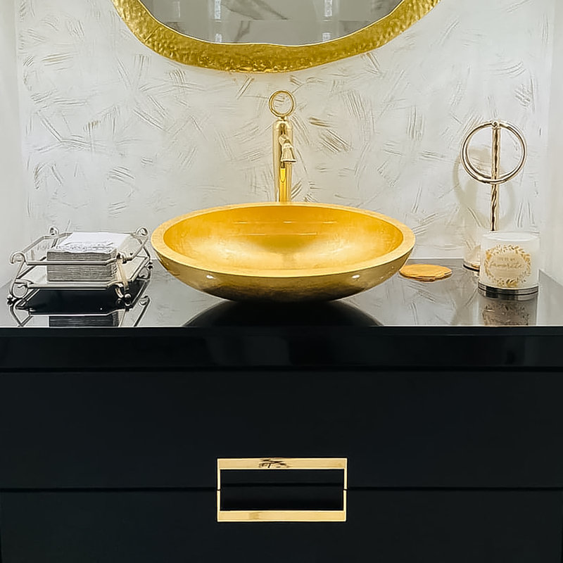 Vetro Freddo 17.13'' L Bathroom Sink, Platinum
