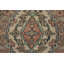 Tapis traditionnel rose en laine à motif médaillon 7 x 10