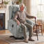 95 cm Wide Velvet Lift Assist Recliner