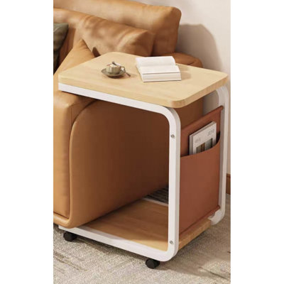 Compact Wood Metal End Tables, Rustic Industrial For Home