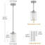 Luminaire suspendu moderne en cristal à 1 lumière avec hauteur réglable Bette-943288390