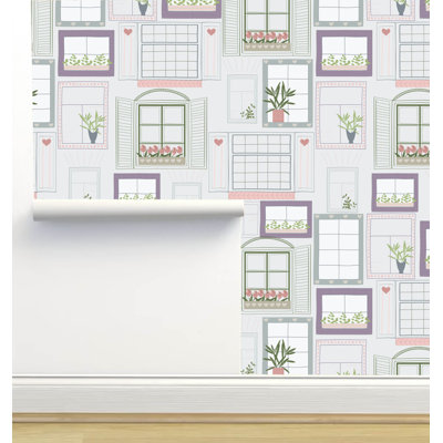Rouleau de papier peint autocollant L 6 pi x l 24 po Monor Designs