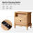 Lundgren 24"W Traditional 2-Drawer End Table with Simple Assembly and Charging Station-222184042