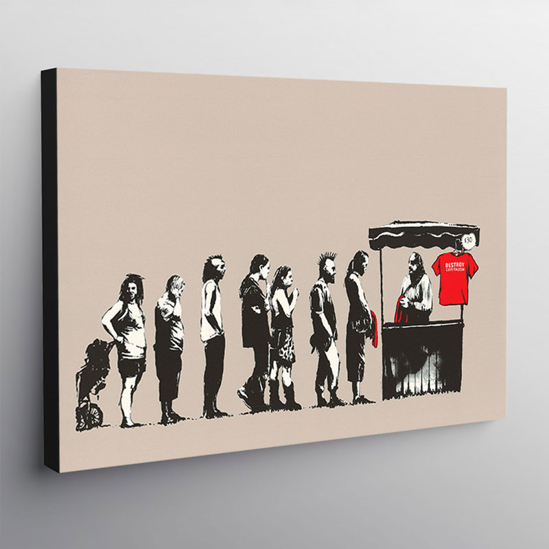 Banksy Destroy Capitalism by Banksy - Wrapped Canvas Print, 61cm H x 81.3cm W x 3.8cm D
