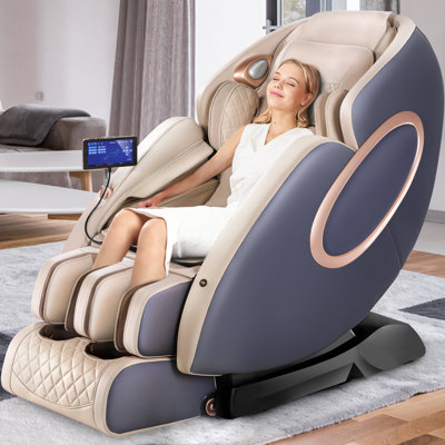 Faux Leather Power Reclining Adjustable Width Heated Massage Chair -  Inbox Zero, 7932E53803624A68933A839985C2124C