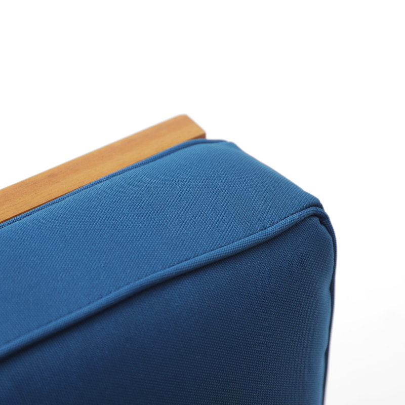 Chaise sans accoudoirs Perla, Bleu