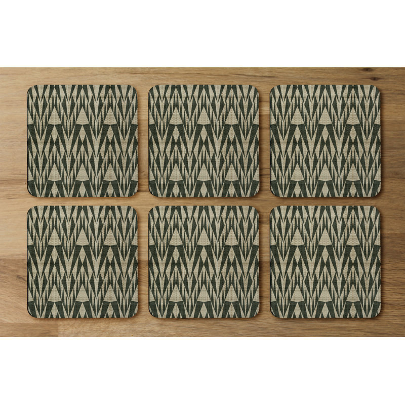 Square 6 Piece Coaster Set