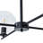 Contemporary Quartet Clear Glass Chandelier