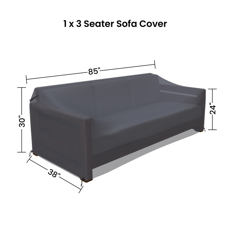 Brailon 83.5'' Wide Straight Teak Patio Sofa Cover