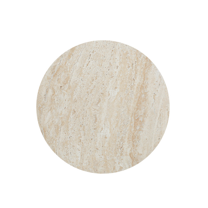 Tyche Northrup Concrete Side Table, Travertine