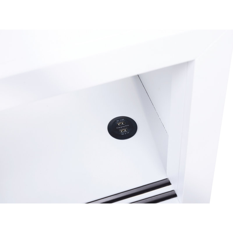 Tête de lit pour lit double bibliothèque avec finition blanche - sans fondation, chambre de jeunes, chambre de rangement et couleurs naturelles, fondation